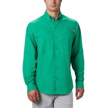 Columbia PFG Tamiami II Long Sleeve Big, Camisa Verdes Claro Para Hombre | 162745-WTD